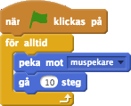 följ musen (lätt)